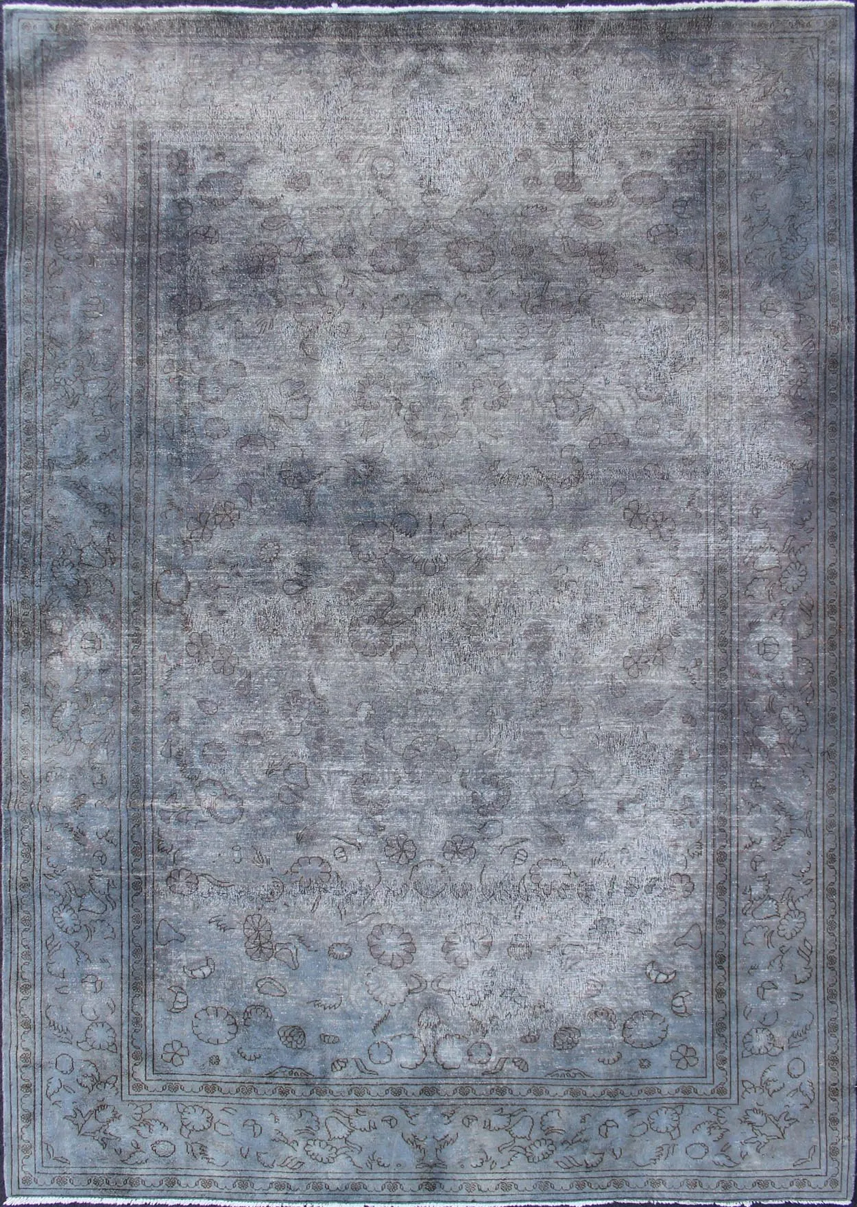 Indian Amritsar Rug 6'7 x 10'1 - Keivan Woven Arts - blue - blue