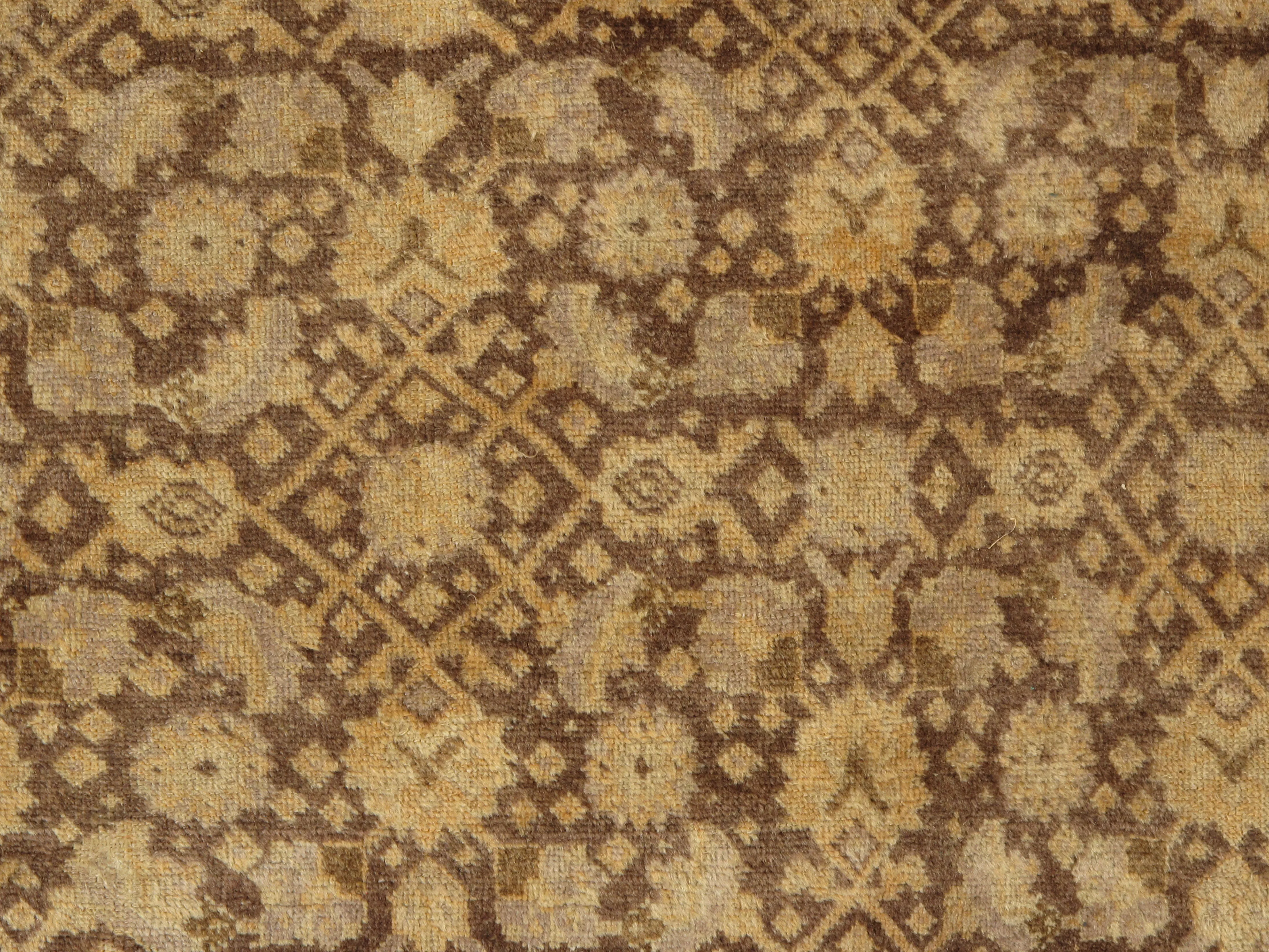 Persian Tabriz Rug 11' X 14'10 - Brown - Brown