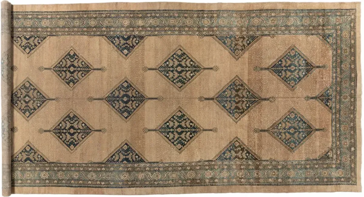 Persian Serab Gallery Rug 7'10 X 19'2 - Blue - Blue