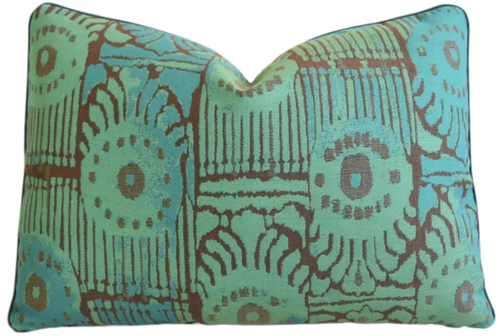 Designer Perennials Green Parrot Pillow