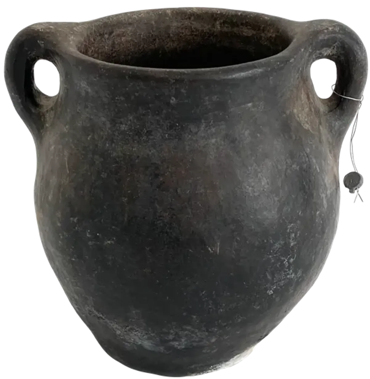 Antique Turkish Yoghurt Pottery Jug - Ballyhoo - Black