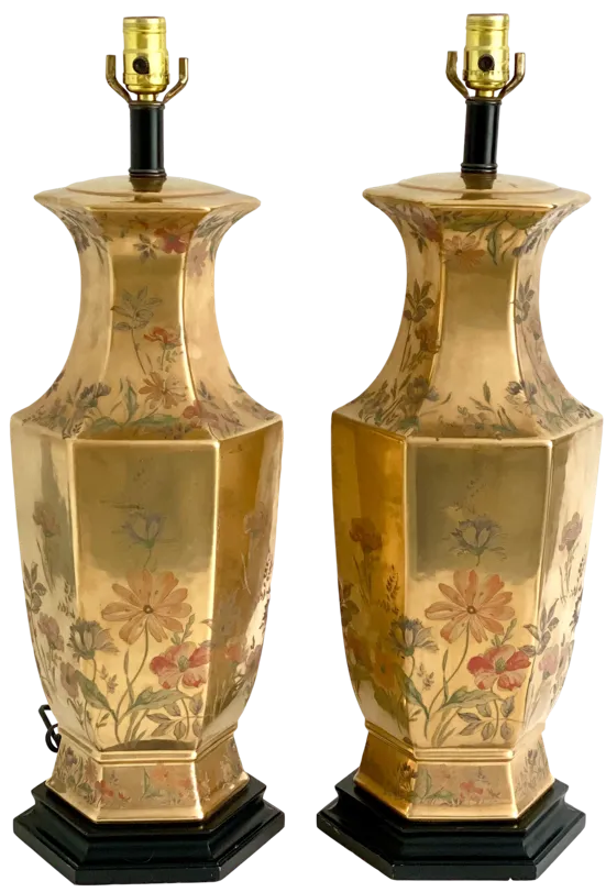 Morris Greenspan Hollywood Regency Lamps - Ballyhoo