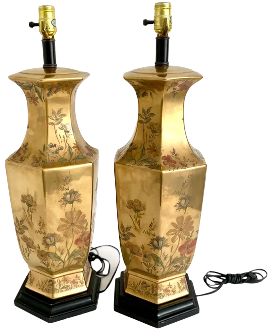 Morris Greenspan Hollywood Regency Lamps - Ballyhoo