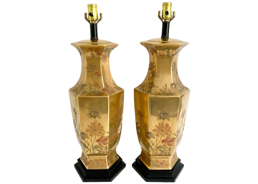 Morris Greenspan Hollywood Regency Lamps - Ballyhoo