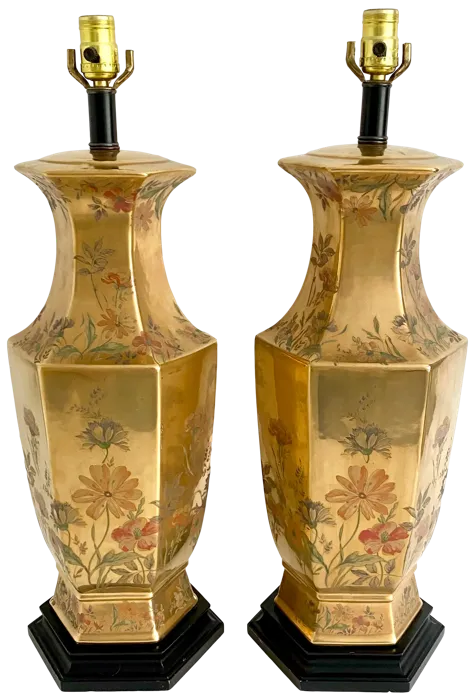 Morris Greenspan Hollywood Regency Lamps - Ballyhoo