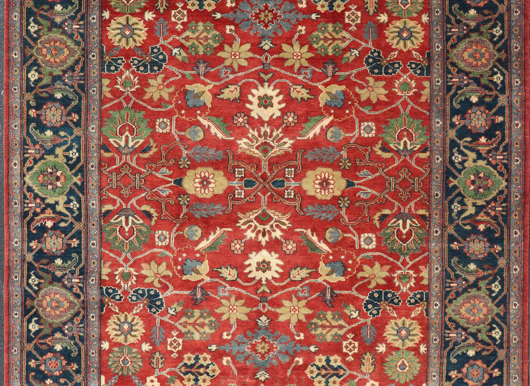 Sultanabad-Mahal Floral Rug - 9'0 x 12'0 - Keivan Woven Arts - Red - Red