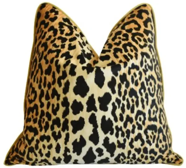 Leopard Spot Safari Velvet Pillow