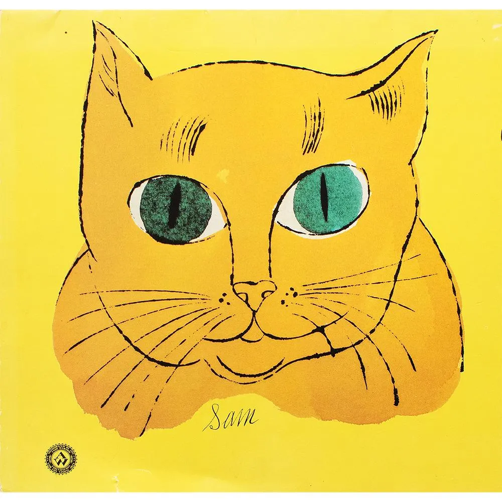 1993 Andy Warhol "Sam" - Print Book Cover - Yellow