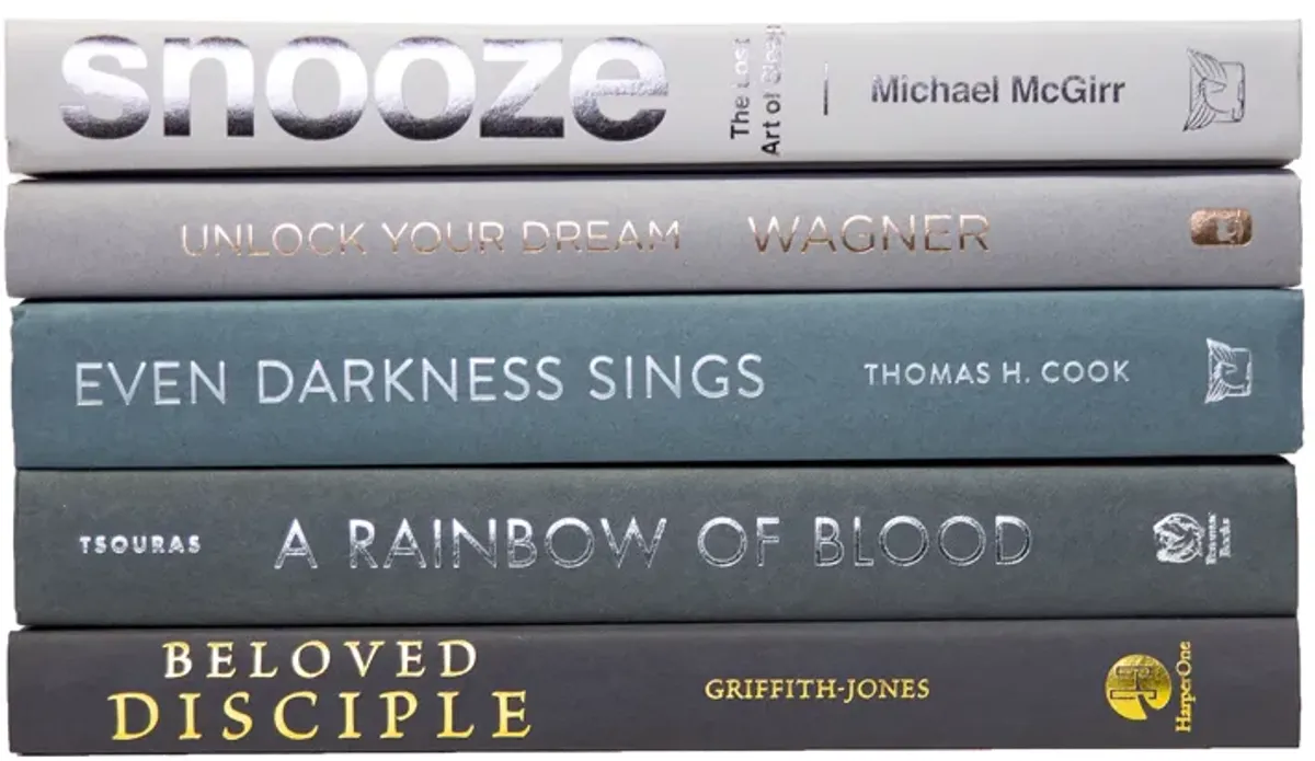 Modern Granite Ombré BookStak, S/5