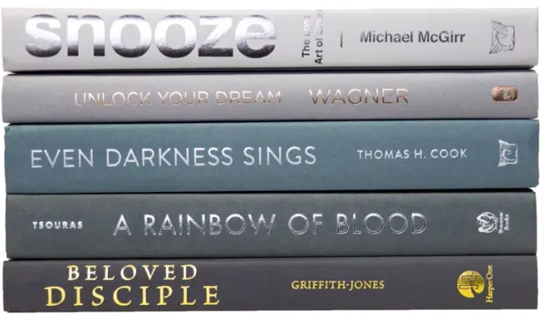 Modern Granite Ombré BookStak, S/5