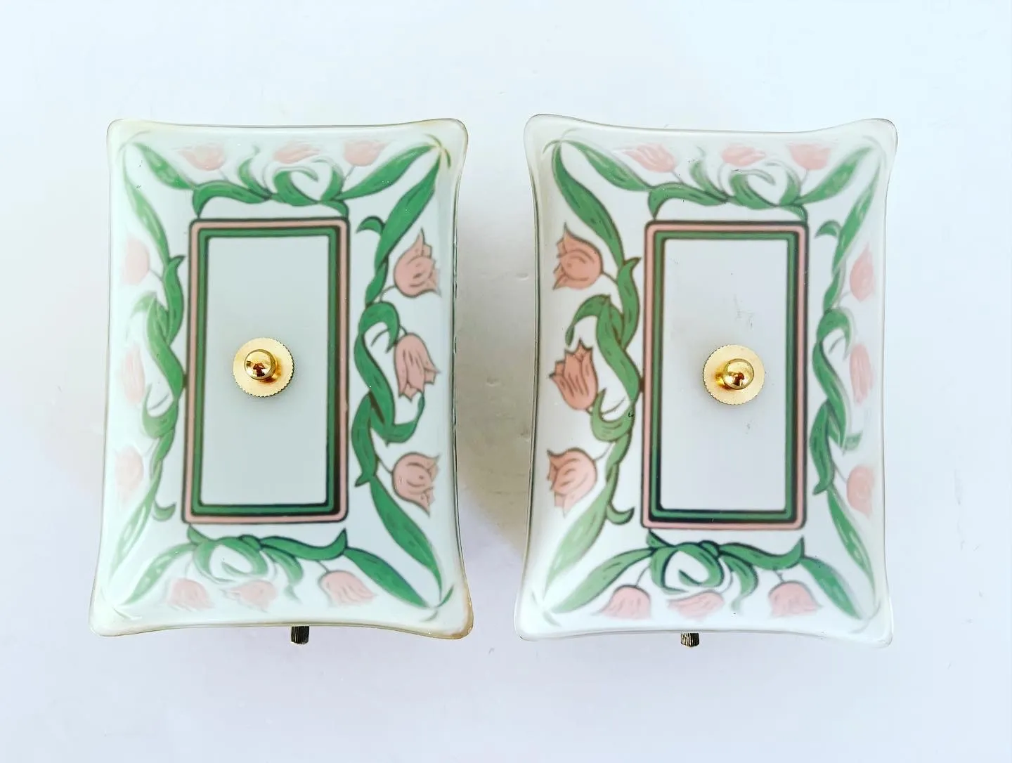 Nouveau Tulip Basket Wall Lights - Set of 2 - C the Light Interiors - Green