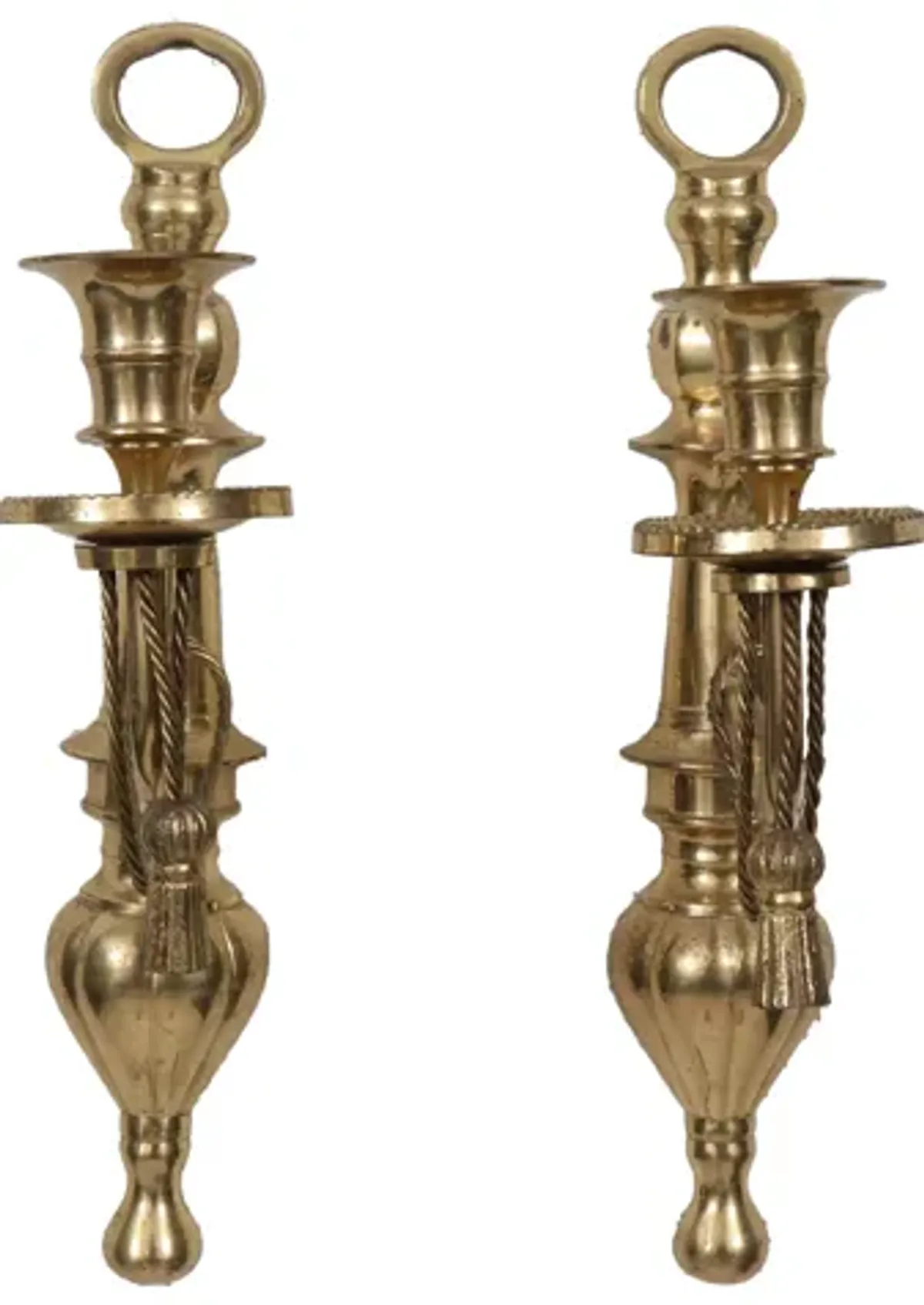 Regency Style Brass Sconces - a Pair - Interesting Things - Gold