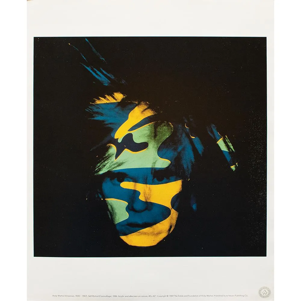 Andy Warhol - Self-Portrait (Camouflage) - Black