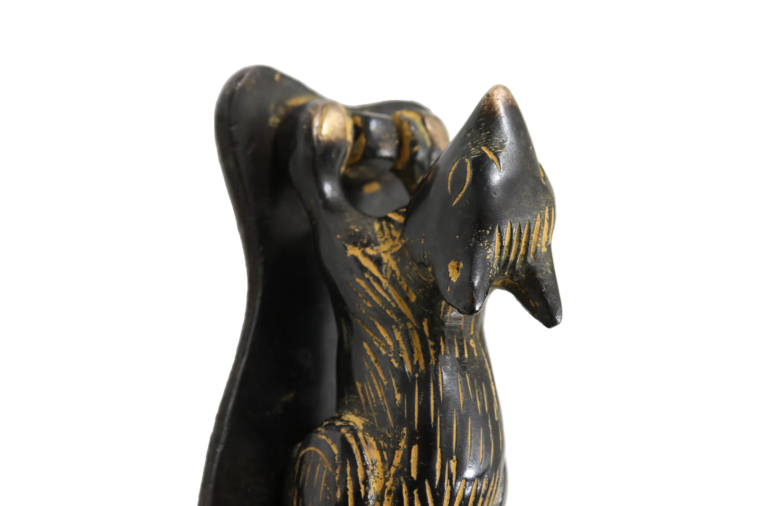 Brass Squirrel Door Knocker - Interesting Things - Black