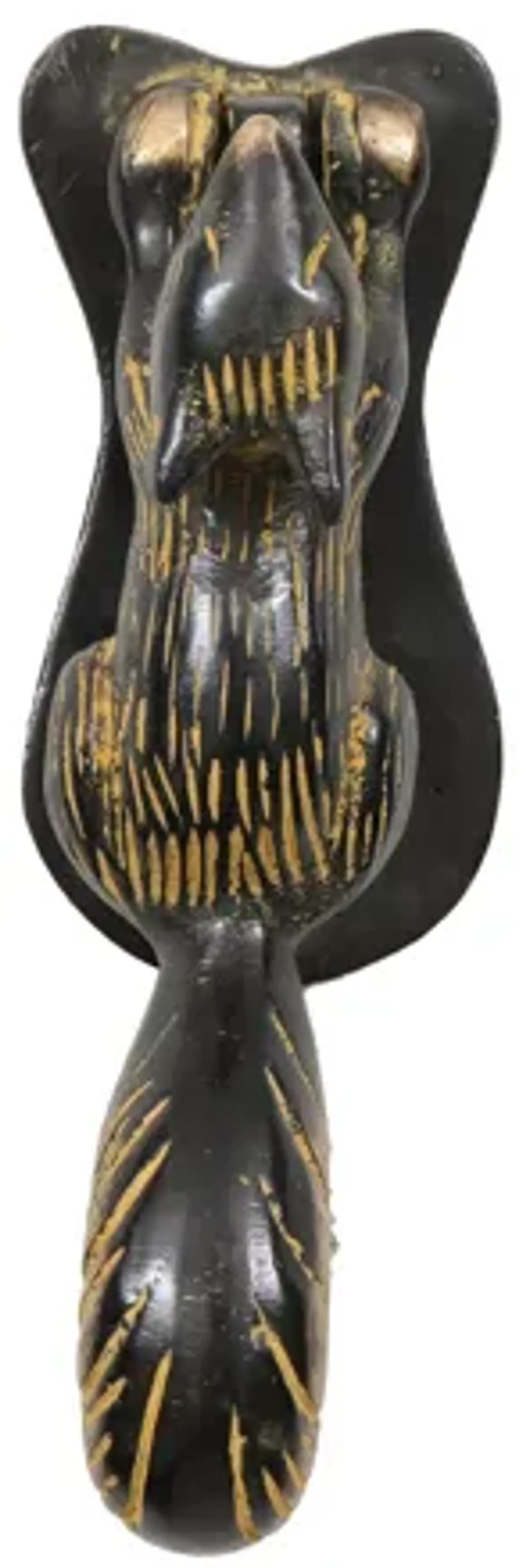 Brass Squirrel Door Knocker - Interesting Things - Black