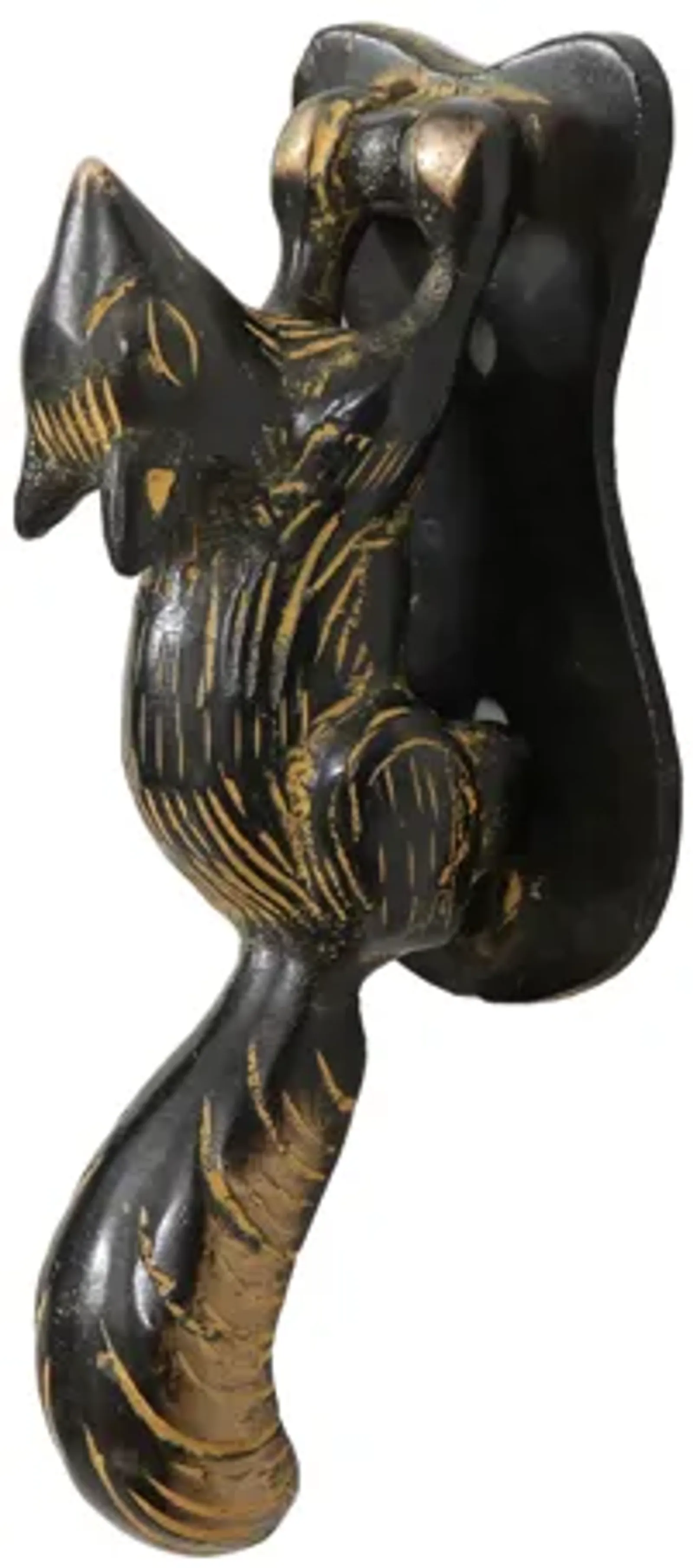 Brass Squirrel Door Knocker - Interesting Things - Black