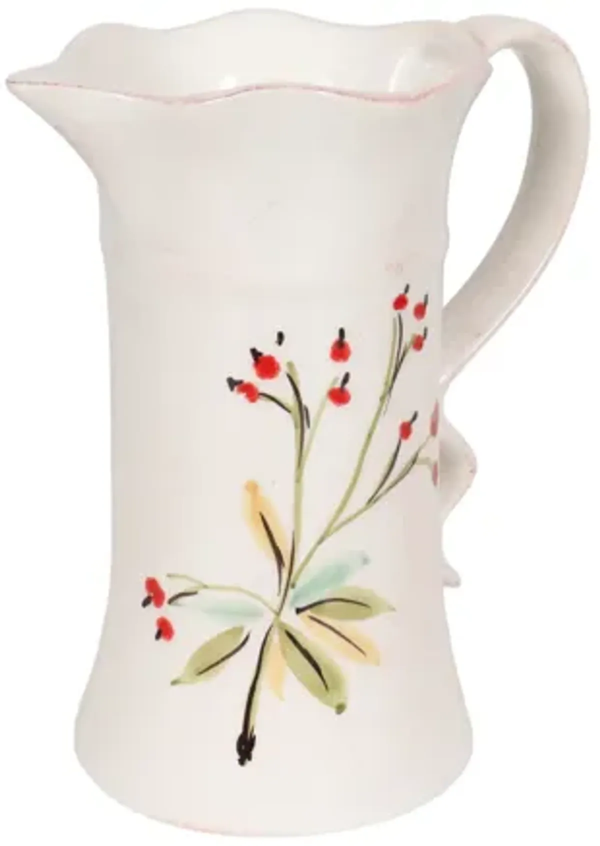 Italian Ceramic Pitcher by Tiriduzzi - Interesting Things - White