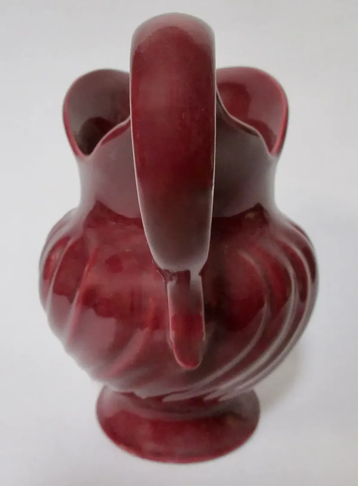 1940s Gladding McBean Swirl Pitcher - The Emporium Ltd. - Red