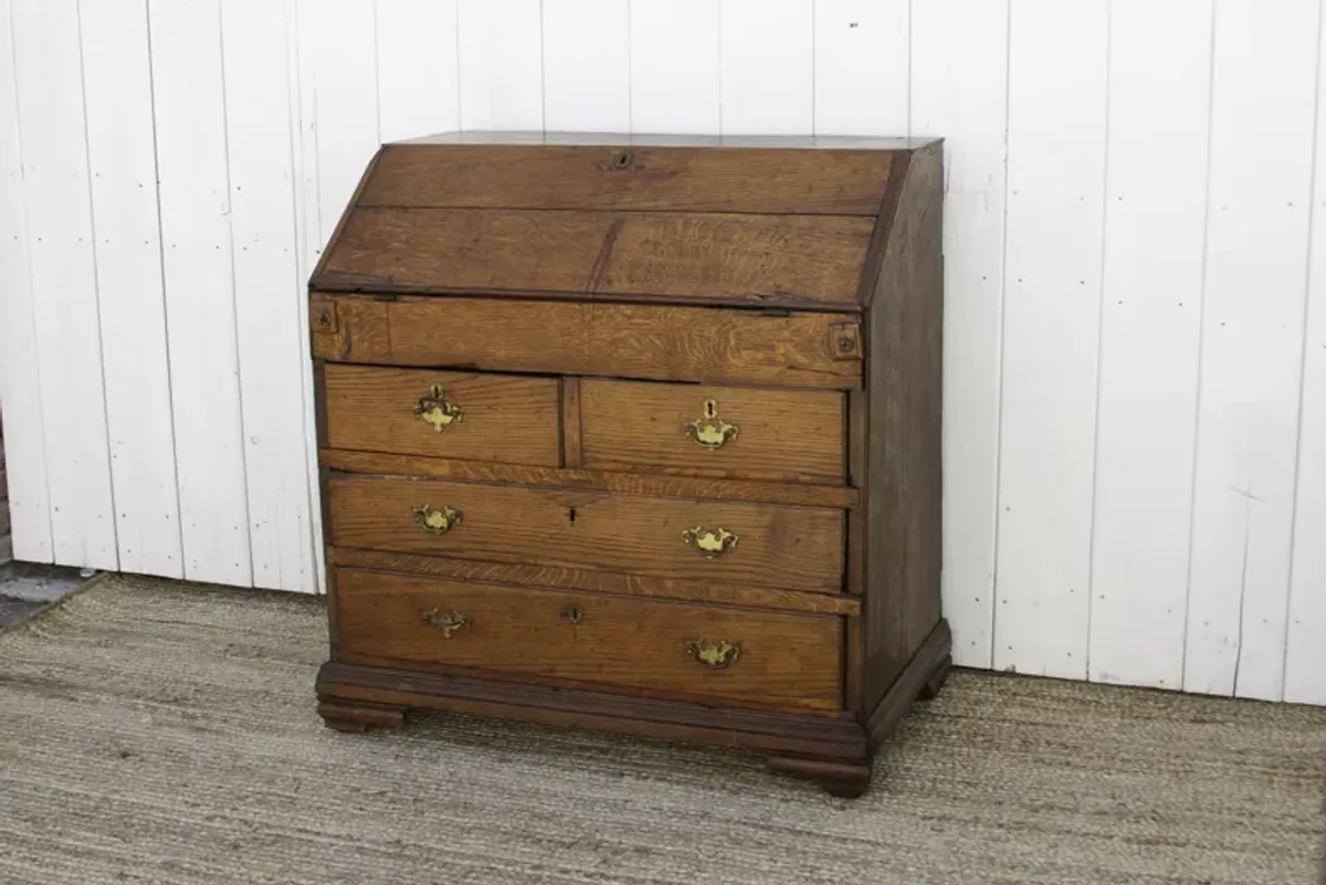 18th Century English Secretary Dresser - de-cor - Brown