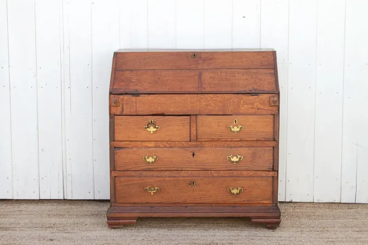 18th Century English Secretary Dresser - de-cor - Brown