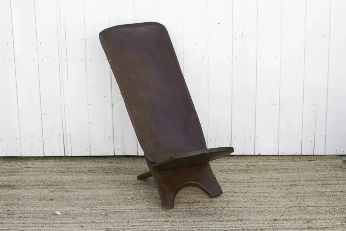 Large African Folding Club Chair - de-cor