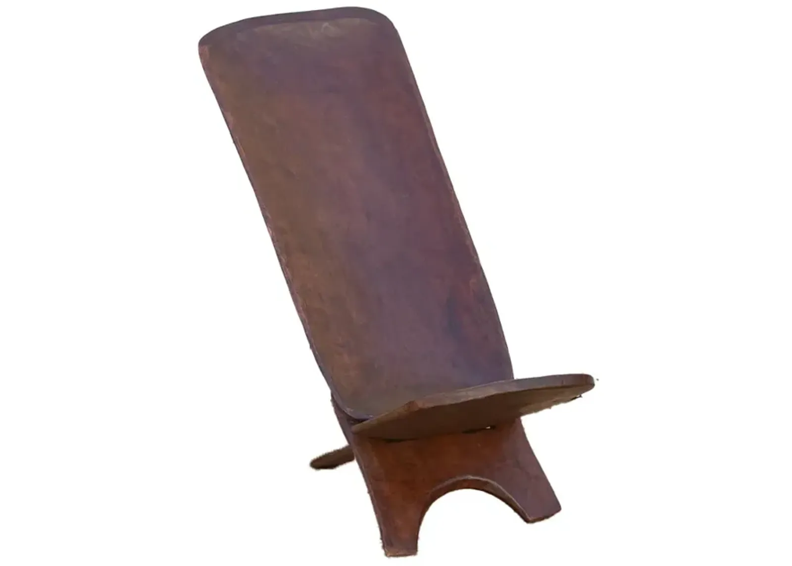 Large African Folding Club Chair - de-cor