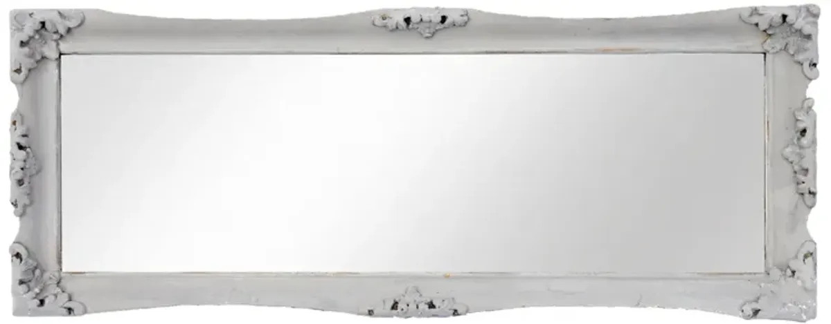 Small Gray Wall Mirror - Fleur de Lex Antiques