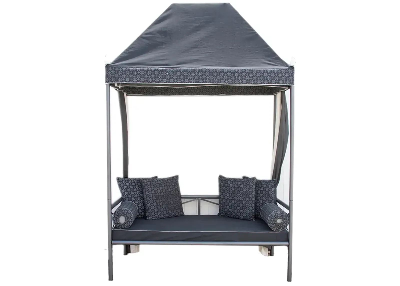 Modern Moroccan Blue Metal Canopy Daybed - de-cor - Comfortable, Sturdy