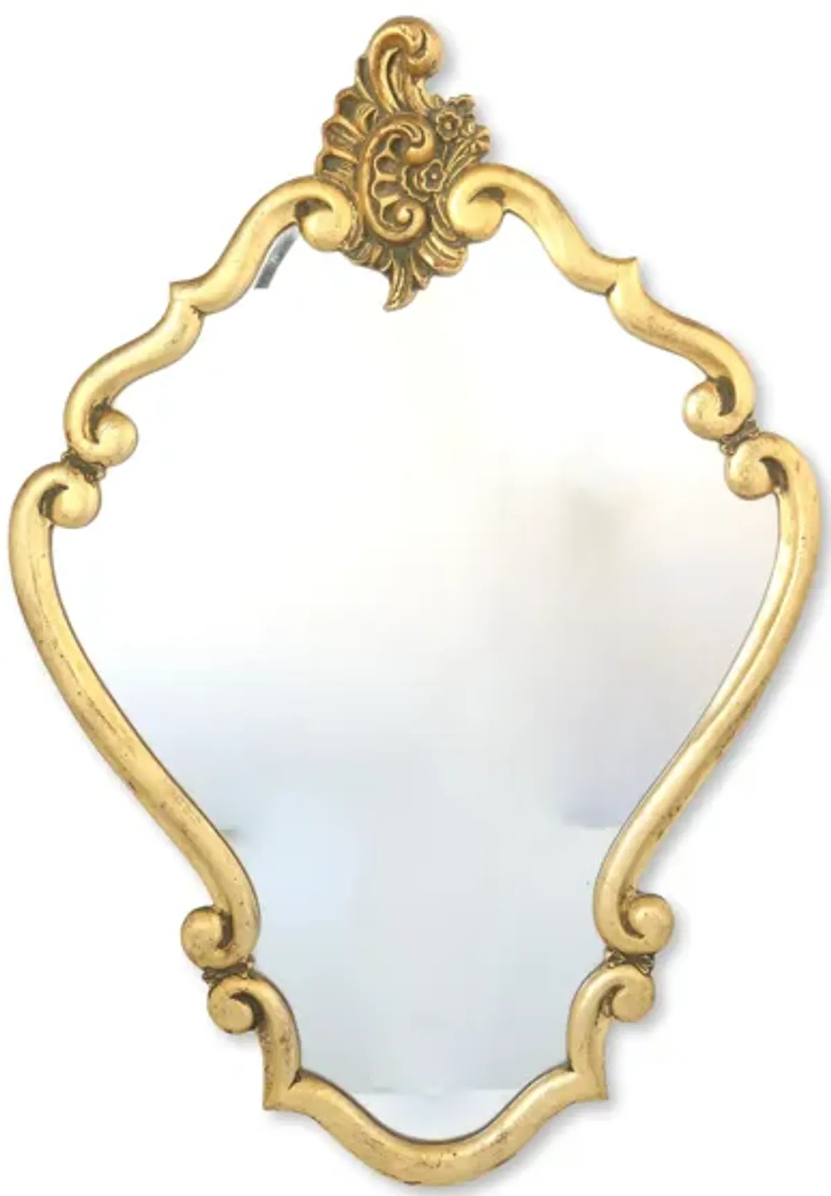 Midcentury Hollywood Regency Wall Mirror - The Queens Landing
