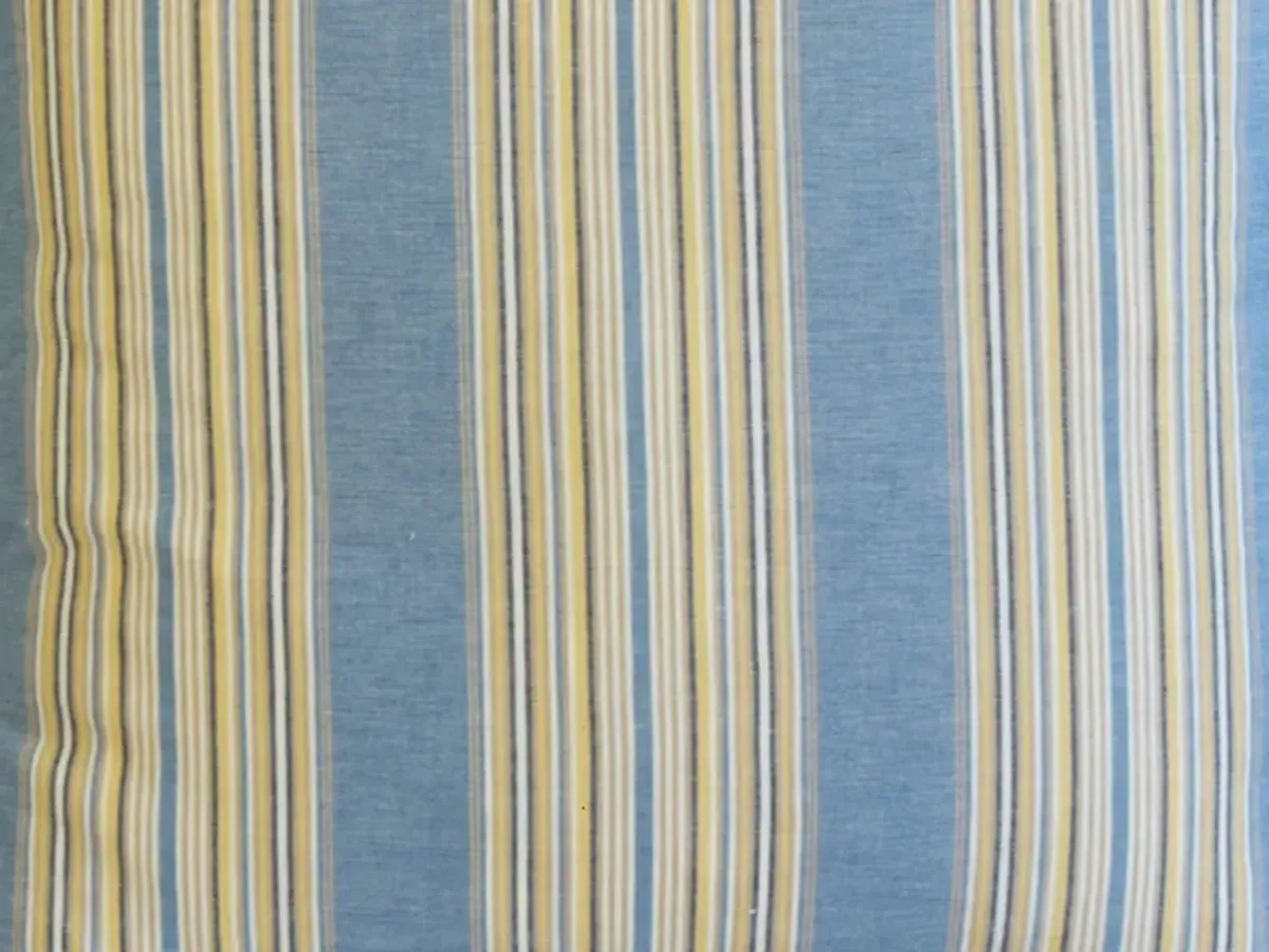 French Blue Striped Ticking Pillow