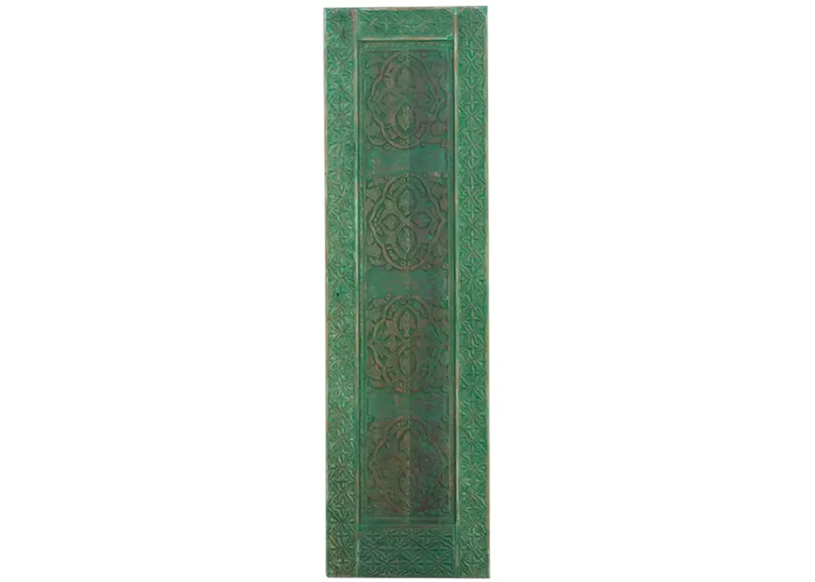 Emerald Moroccan Medina Carved Door - de-cor - Green