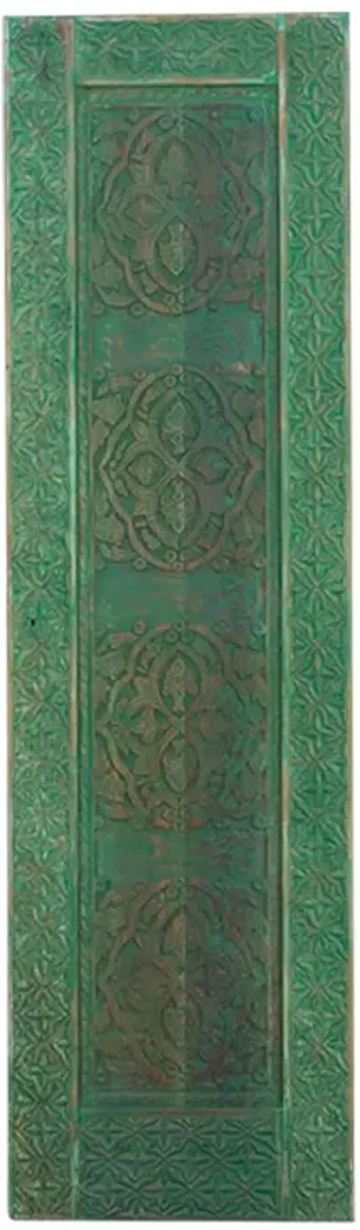 Emerald Moroccan Medina Carved Door - de-cor - Green