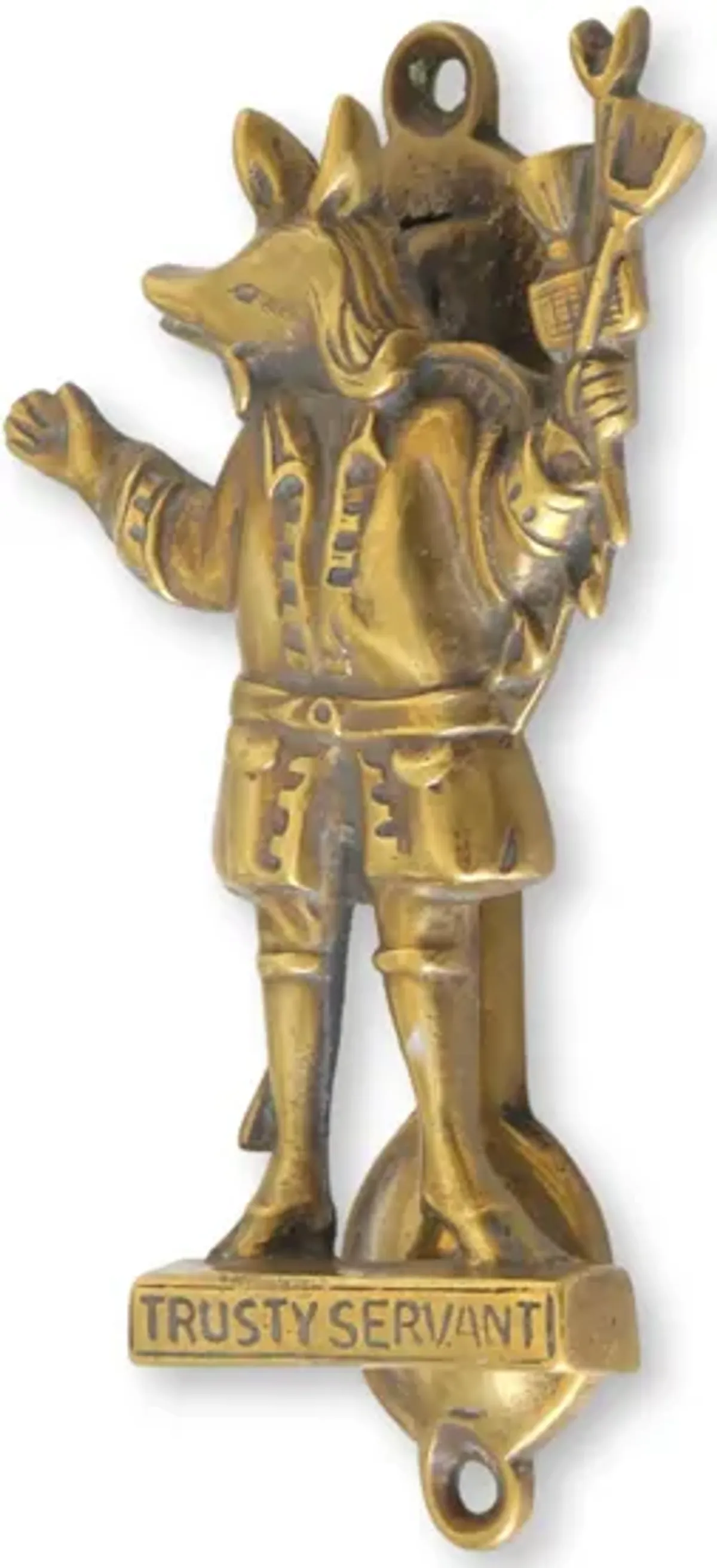 "Trusty Servent" Folklore Doorknocker - Rose Victoria - Gold