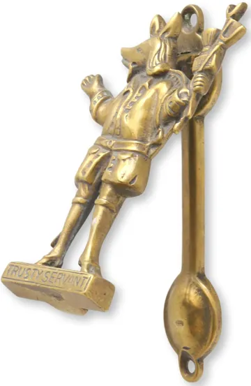 "Trusty Servent" Folklore Doorknocker - Rose Victoria - Gold