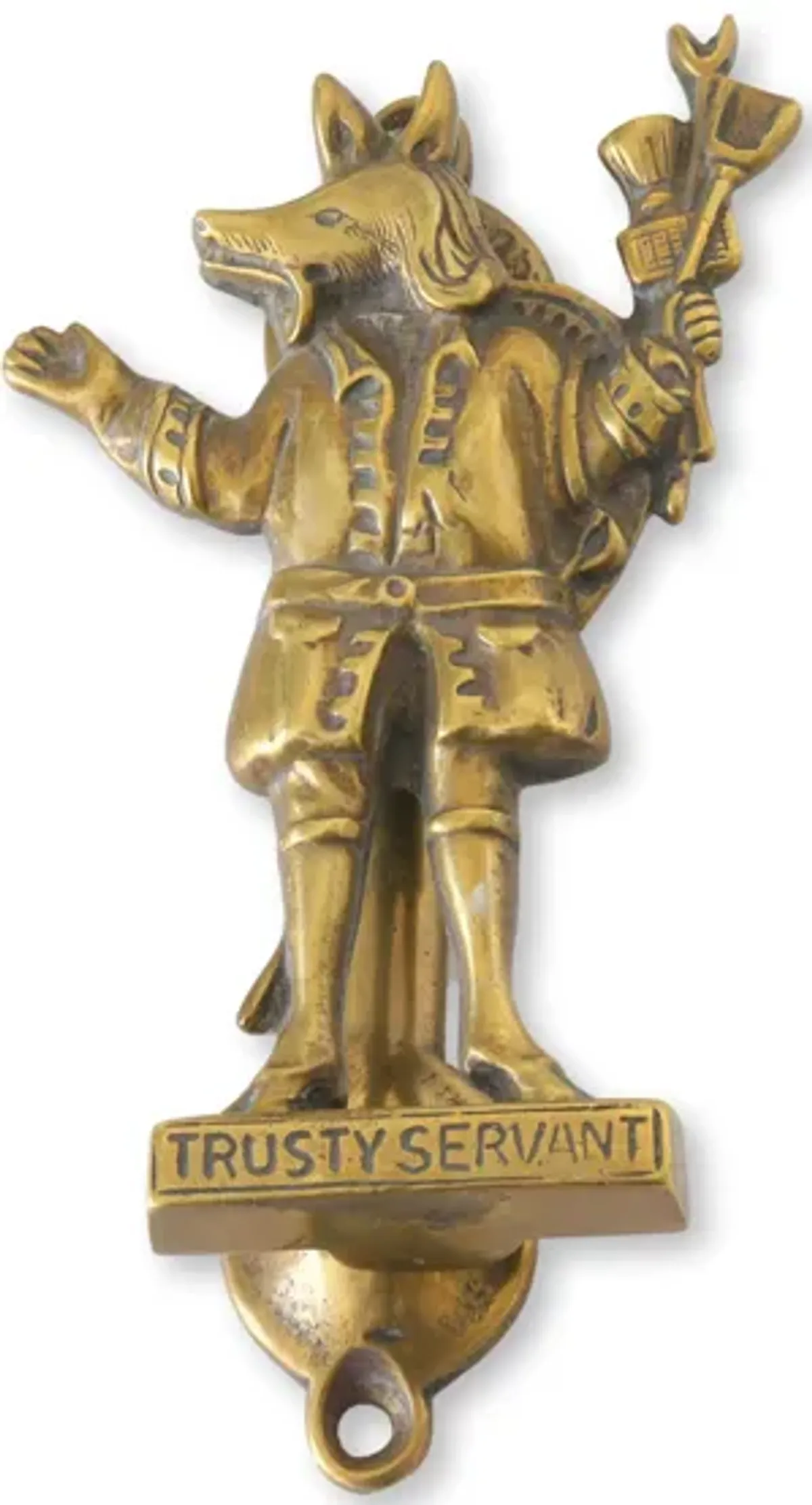 "Trusty Servent" Folklore Doorknocker - Rose Victoria - Gold