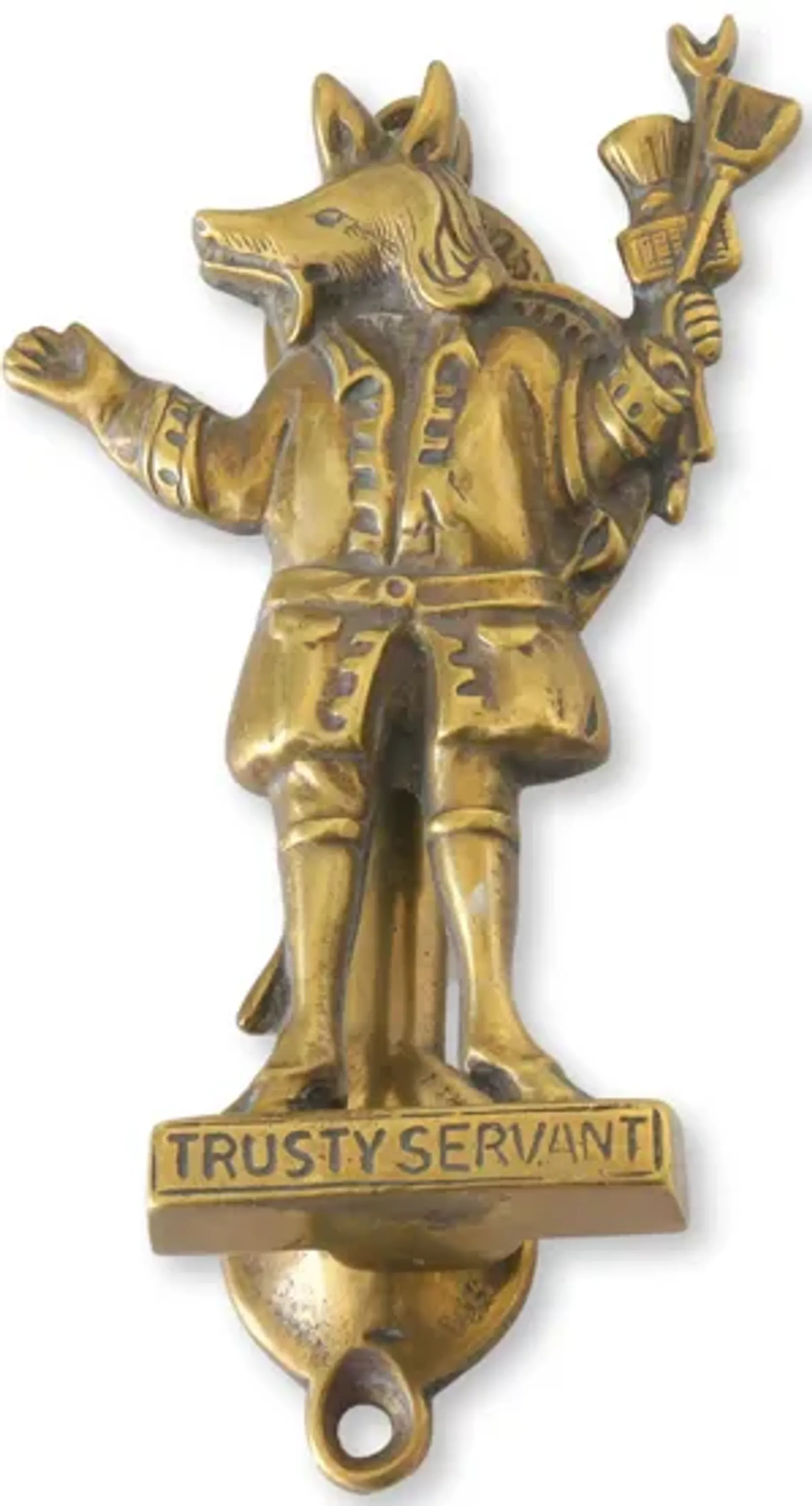 "Trusty Servent" Folklore Doorknocker - Rose Victoria - Gold