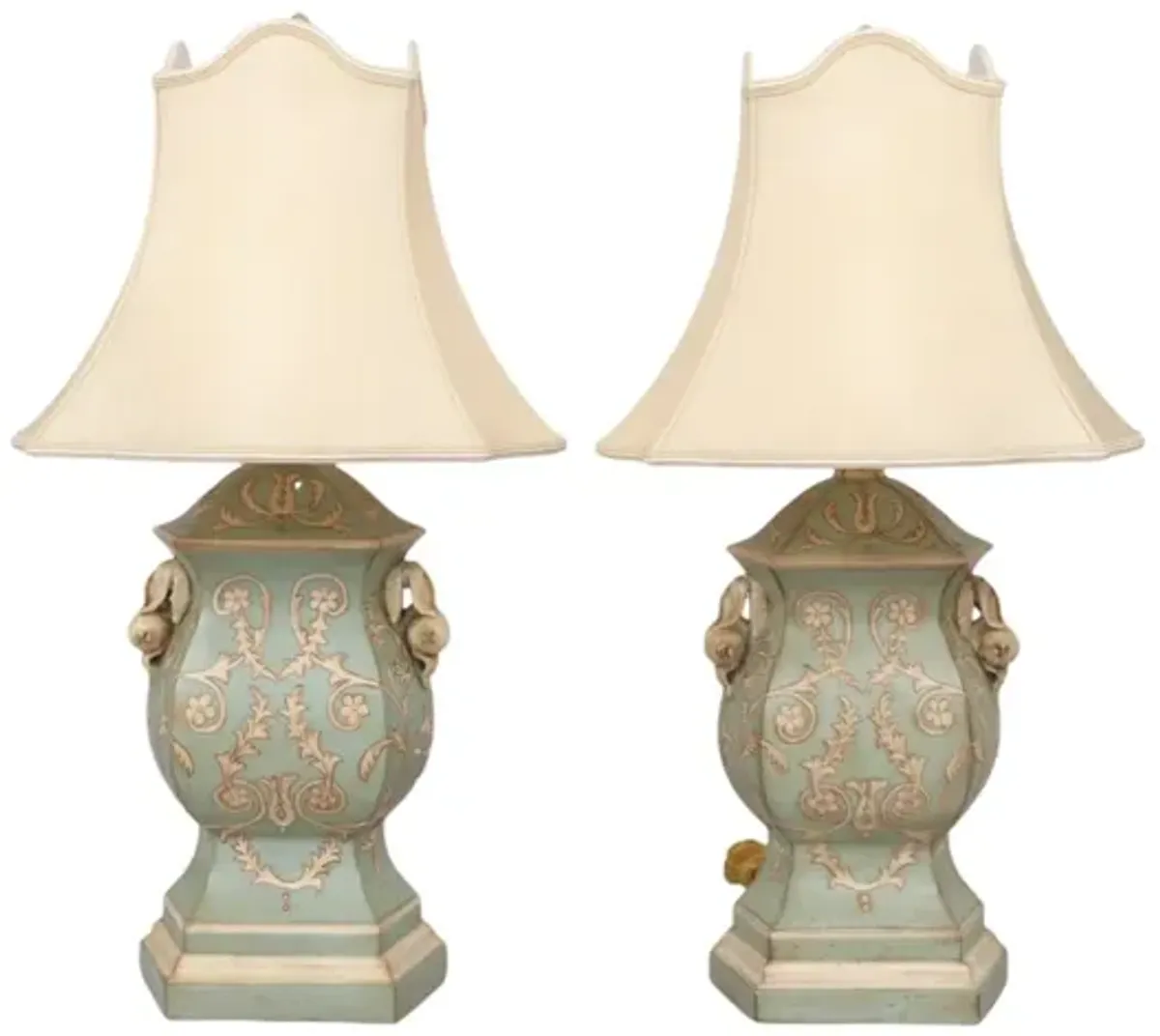 Chelsea House Table Lamps - a Pair - Interesting Things - Blue