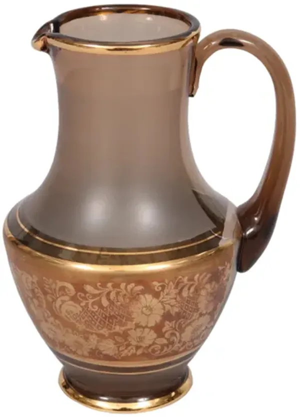 Mid-Century Frosted Glass Pitcher - Interesting Things