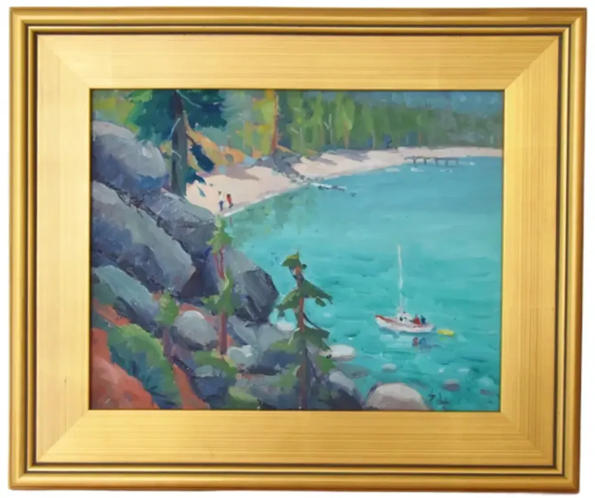 Silvio Silvestri - S. Lake Tahoe Painting - Blue