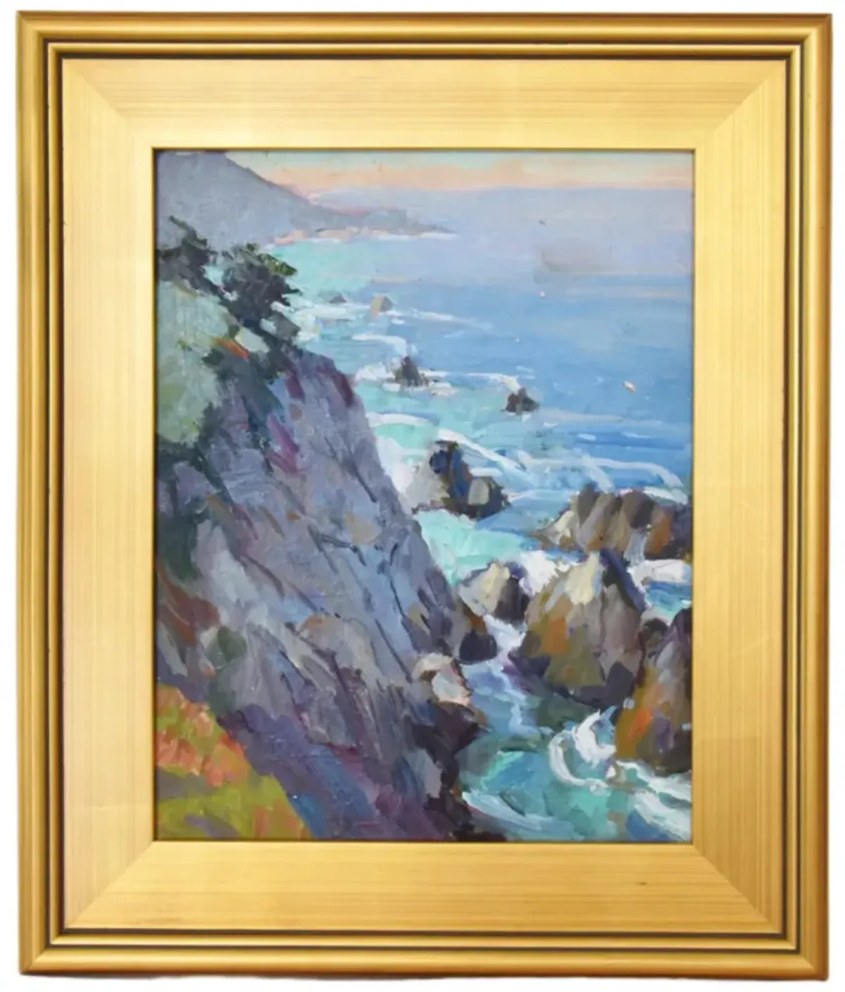 Silvio Silvestri - Rocky Waves Seascape - Blue