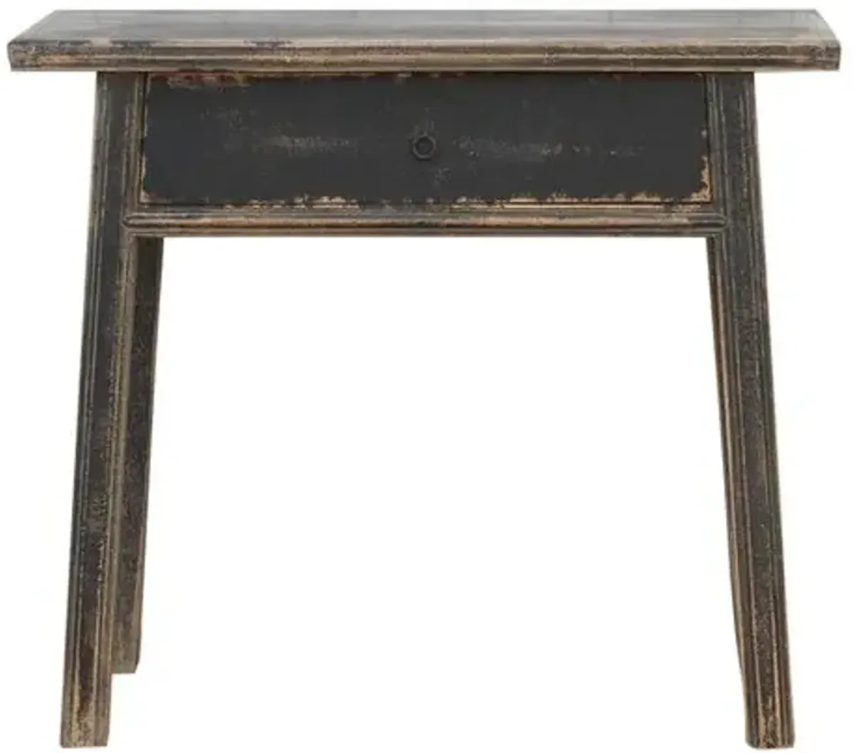 Asian 1- Drawer Console Table - de-cor - Black