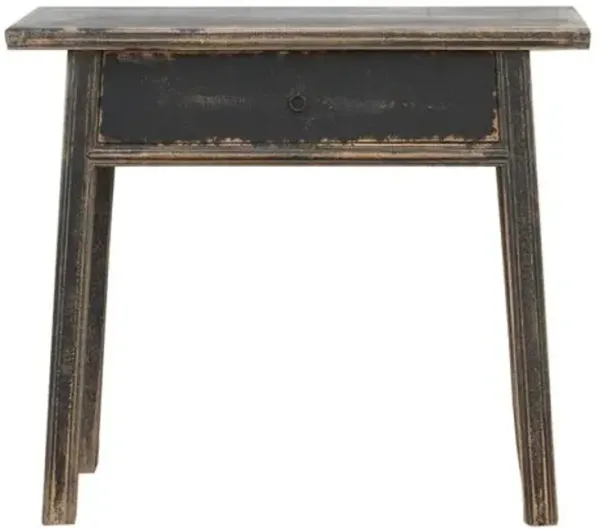 Asian 1- Drawer Console Table - de-cor - Black