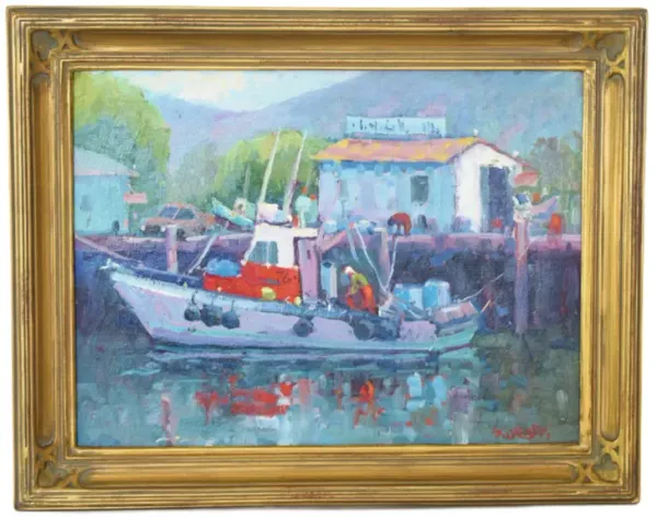 Silvio Silvestri - Mendocino Harbor CA - Blue