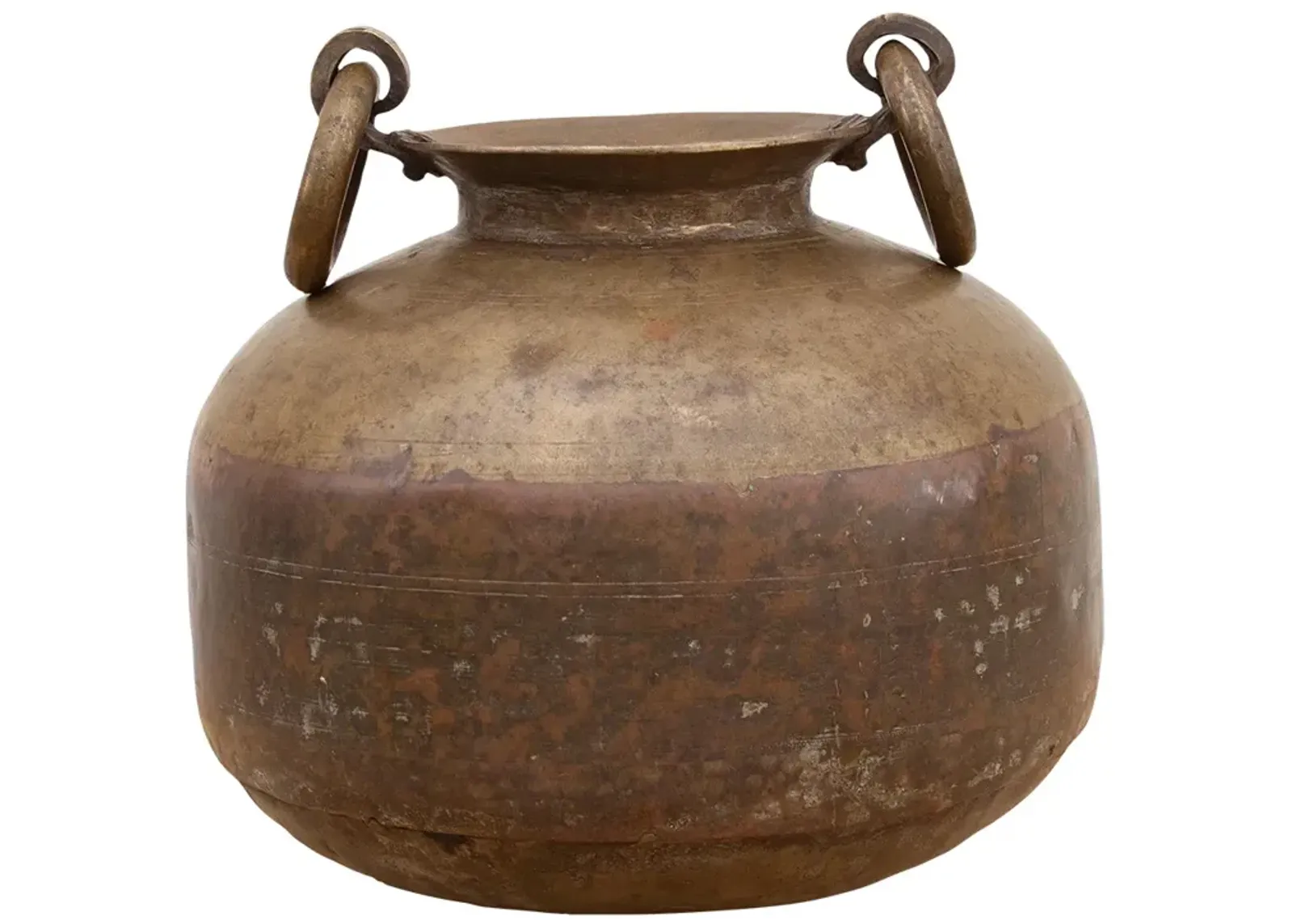 Antique Patinated Brass Water Pot