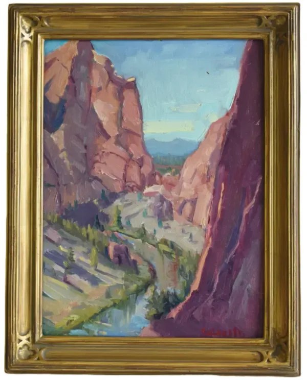 Silvio Silvestri - Canyon River Landscape - Purple