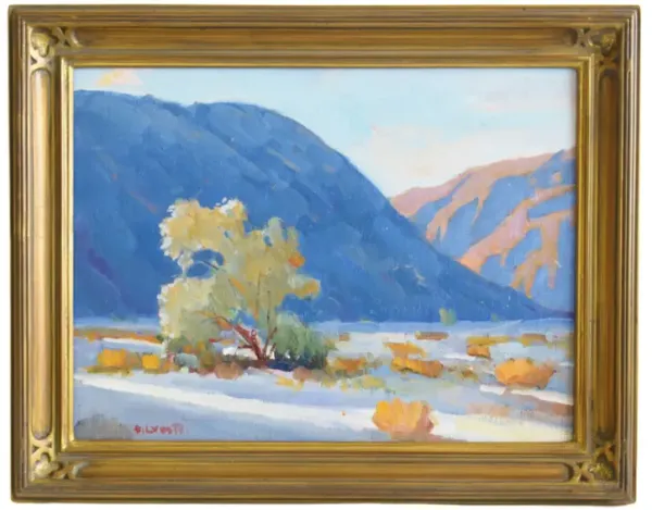 Silvio Silvestri Desert Sunset Landscape - Blue