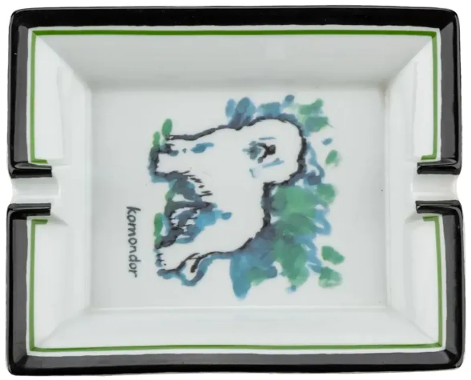 Hermès Porcelain Komodor Dog Ashtray