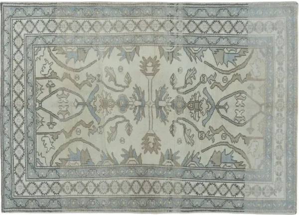 Turkish Oushak Area Rug 4'3 X 6'