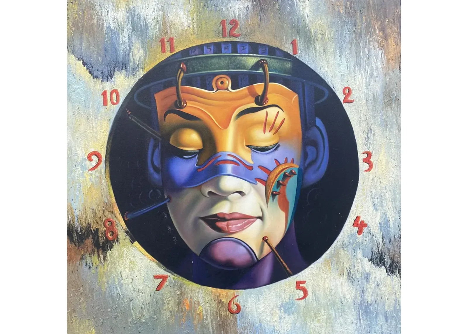 'Relative Time' Surreal Figural Clock