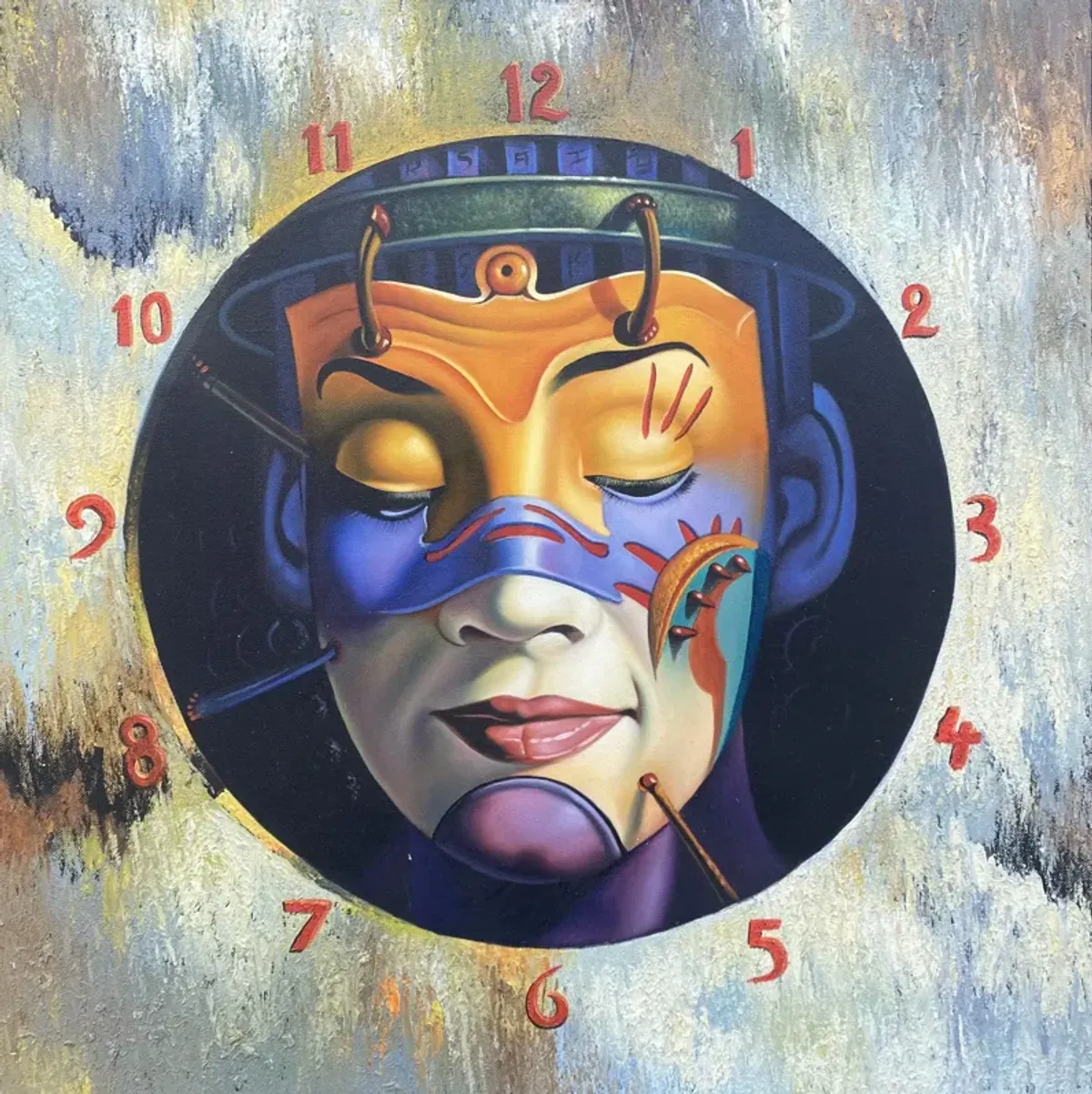 'Relative Time' Surreal Figural Clock